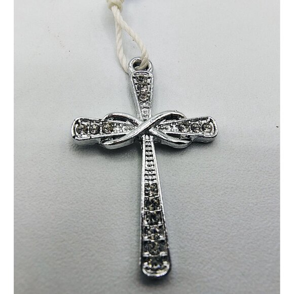 Child Rosary Necklace Blue Pink Beads Metal Cross Holy Family Picture Catholic - Picture 3 of 11